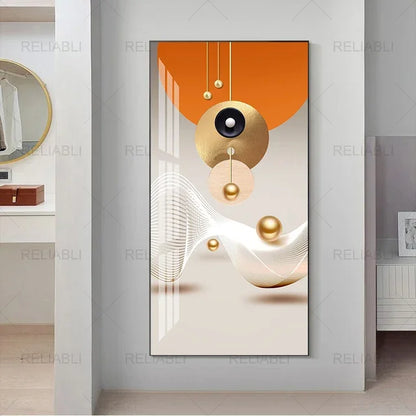 Abstract Geometric Wall Art Canvas Poster – Modern Nordic Decor