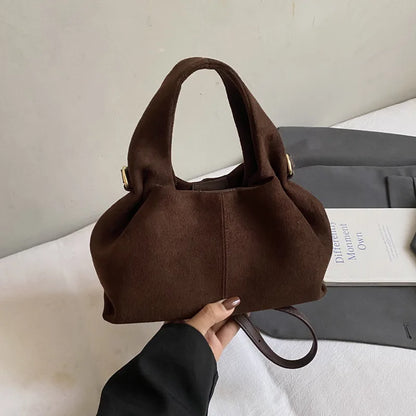 French Cloud Dumpling Bags Brand Design Frosted New Fashion Handbag
