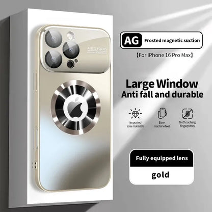 Luxury Matte MagSafe iPhone Case – Titanium Metallic Color