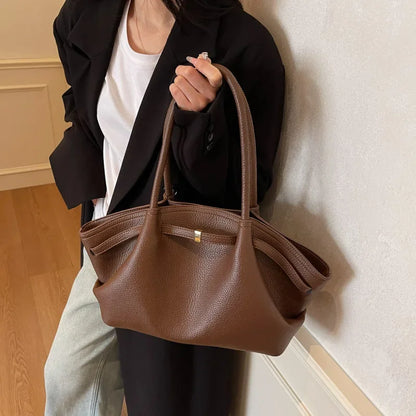 PU Leather Tote Bag for Women – Large Shoulder Handbag