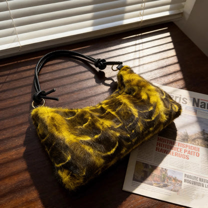 Mink Fur Shoulder Bag – Luxury Women's Crossbody Handbag