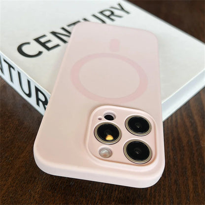 MagSafe Liquid Silicone iPhone Case – Magnetic Slim Cover iPhone 13 14 15 16 17