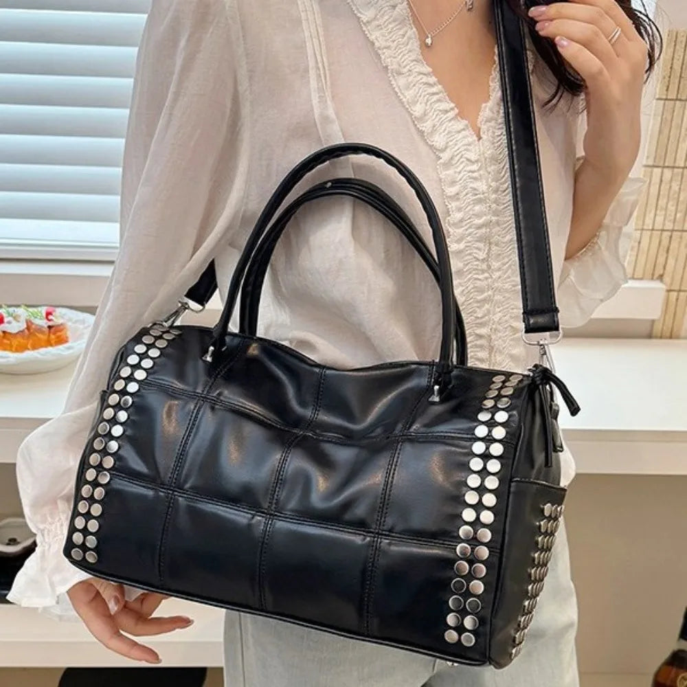 New Fashion Retro Style Metal Rivet Tote Bag