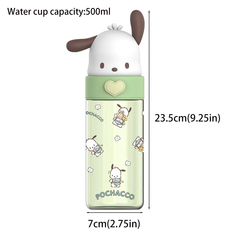 Sanrio 500ml Transparent Water Bottle