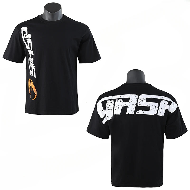 Oversized Cotton Gym T-Shirt – Men's Graphic Fitness Tee
