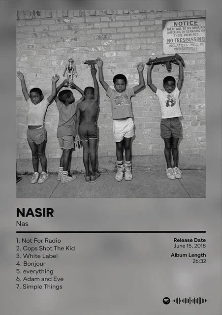 Nas Stillmatic Album Cover Poster – Hip Hop Wall Art Print
