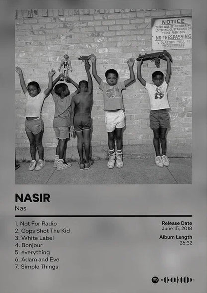 Nas Stillmatic Album Cover Poster – Hip Hop Wall Art Print