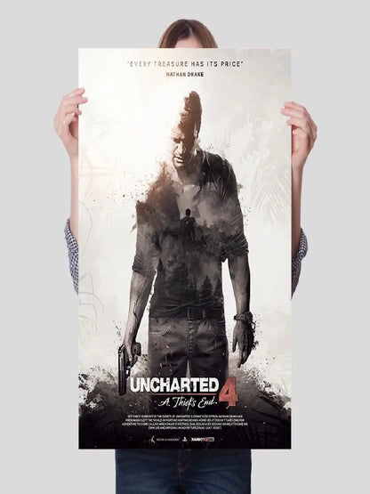 Uncharted Video Game Canvas Poster – Wall Art Print for Home Decor