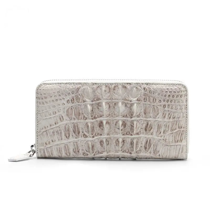 Genuine Crocodile Leather Long Wallet for Women