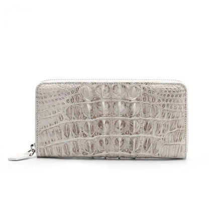 Genuine Crocodile Leather Long Wallet for Women