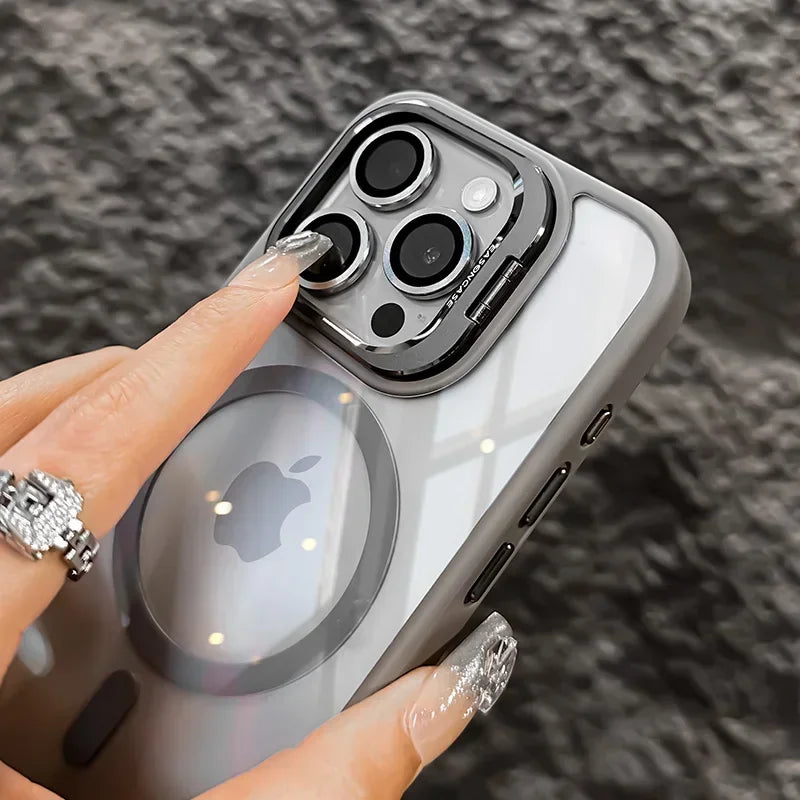 MagSafe Clear iPhone Case with Camera Lens Protector – iPhone 11 to 18 Pro Max
