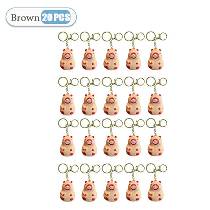 Capybara Squeeze Bubble Keychain Toy