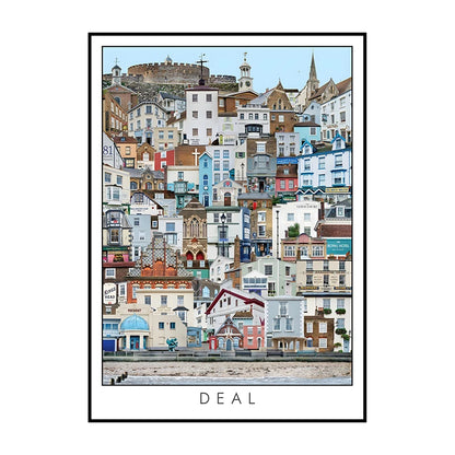 Vintage Cityscape Canvas Wall Art – Abstract City Poster Print