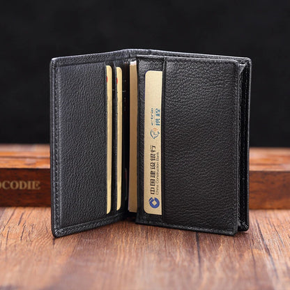 Genuine Leather Card Wallet – Slim Credit & ID Holder