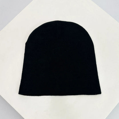 Hip Hop Letter Print Knitted Beanie Hat – Streetwear
