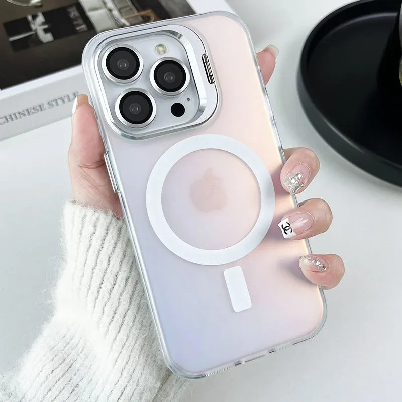 Color-Change MagSafe iPhone Case with Lens Glass Protector