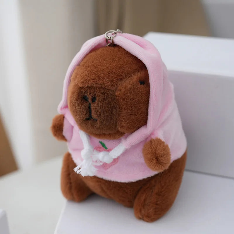 Cute Capybara Plush Keychain Pendant