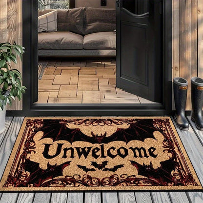 Halloween Doormat – Spooky Bat Unwelcome Front Door Mat