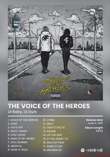 Gunna DS4EVER Album Tracklist Poster – Hip Hop Music Wall Art Print