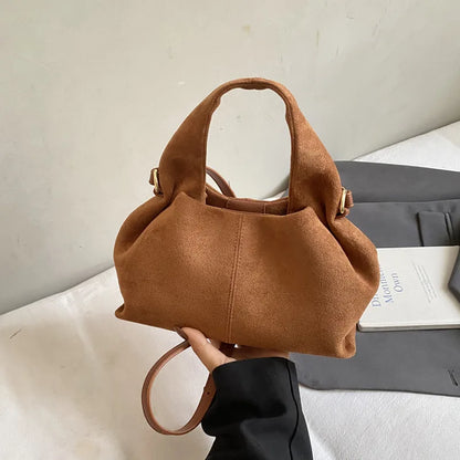 French Cloud Dumpling Bags Brand Design Frosted New Fashion Handbag