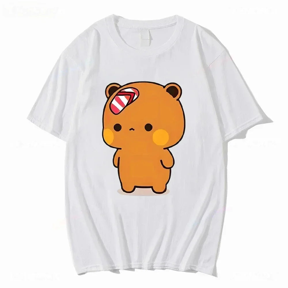 Bubu & Dudu Couple Graphic T-Shirt – Funny Bear Meme Tee