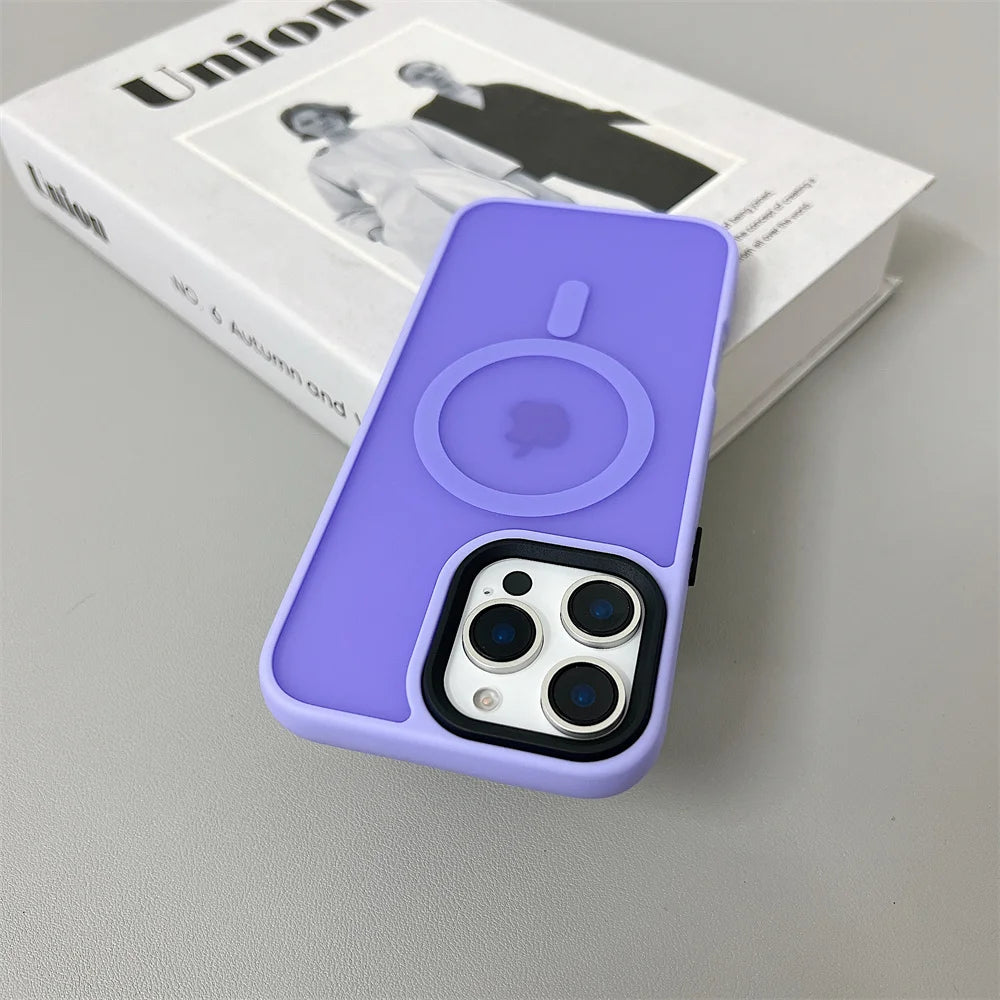 MagSafe iPhone Case – Magnetic Wireless Charging Shockproof Matte Cover