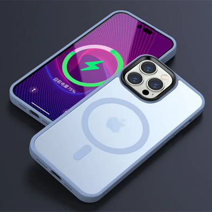 MagSafe Matte Translucent Shockproof iPhone Case – iPhone 11 to 17 Series