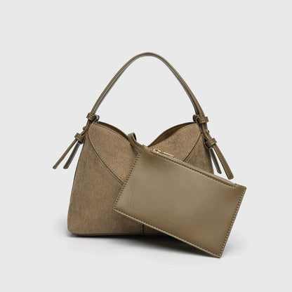 Fashion Patchwork Bucket Bags for Women Canvas Handbags