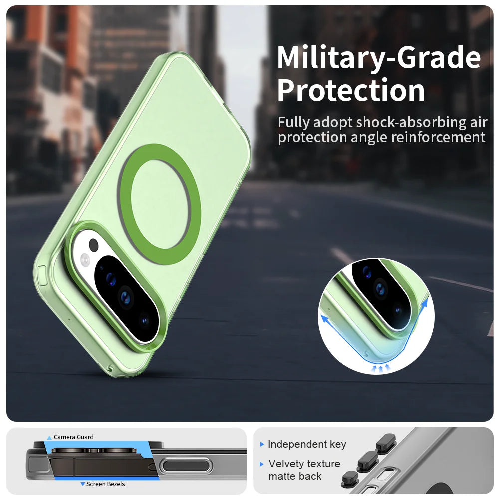 Candy Clear MagSafe Google Pixel Case – Shockproof Slim Bumper