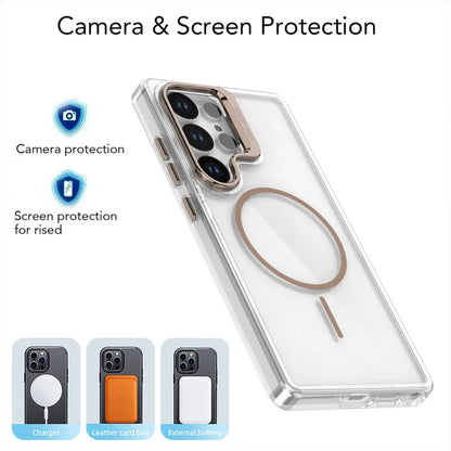 MagSafe Clear Kickstand Case for Samsung Galaxy – S25 / S24 / S23 / A-Series
