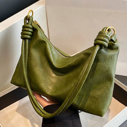 Women Tote Bag Large Capacity Soft PU Leather Shoulder Bag