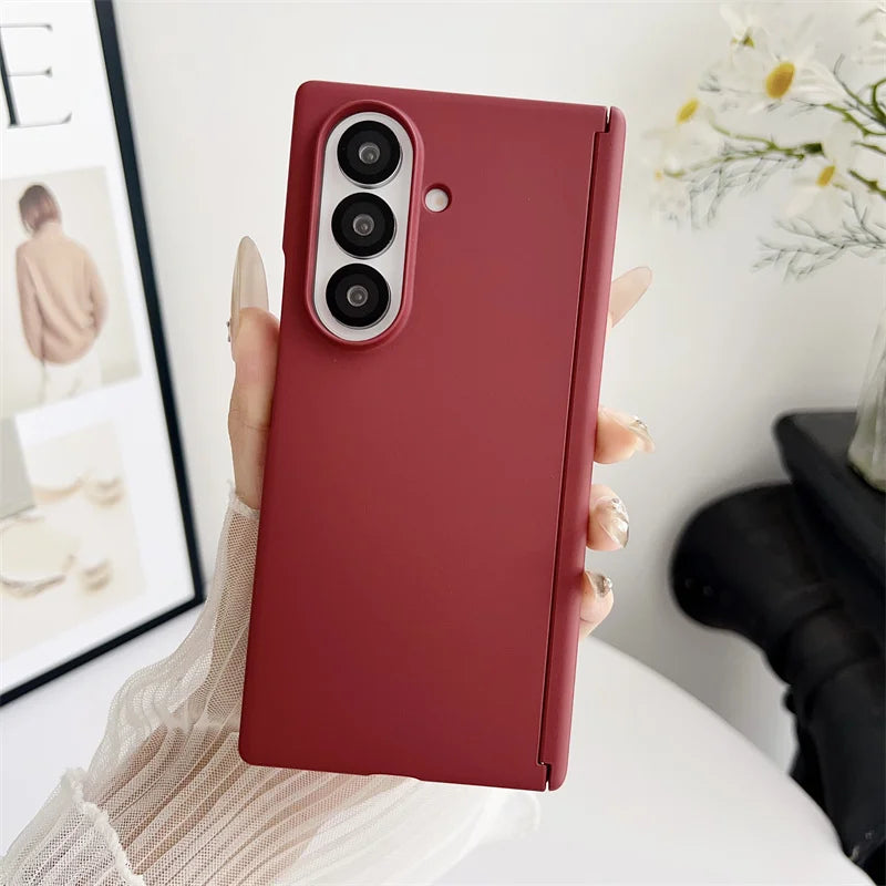 Samsung Galaxy Z Fold Case – Soft-Touch Solid Color Full Cover