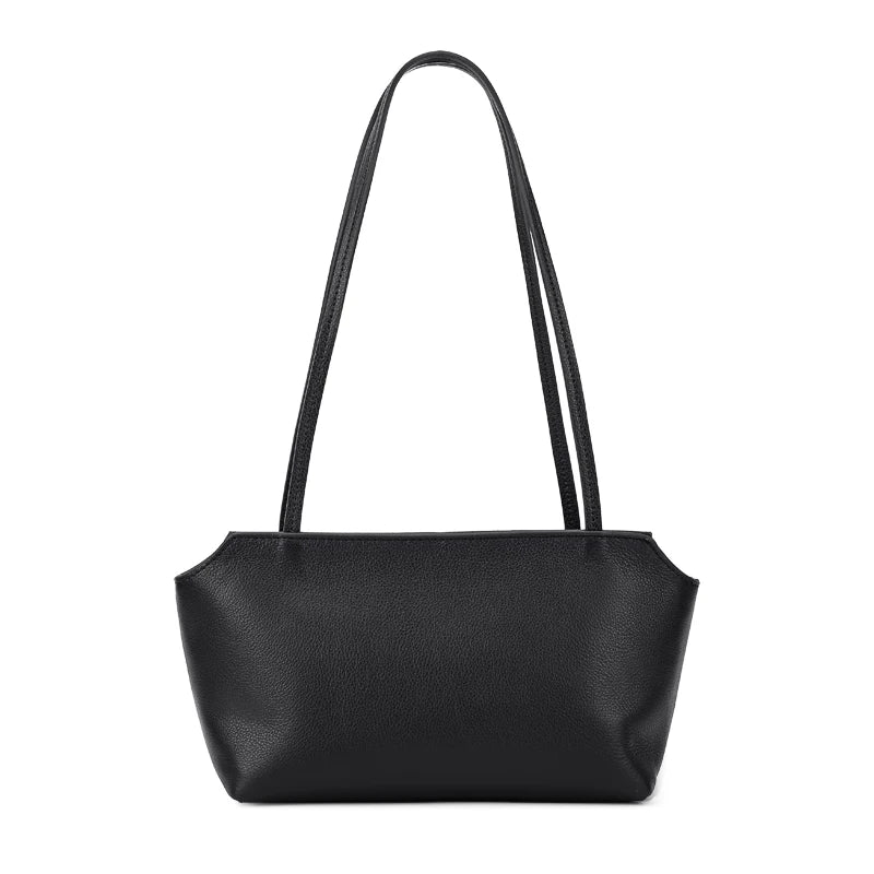 Women's Genuine Cowhide Leather Mini Shoulder Tote Bag
