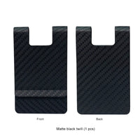 Matte black twill