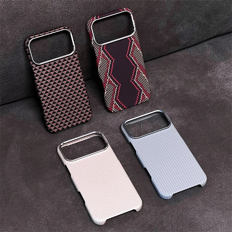 Carbon Fiber MagSafe iPhone Case – Military-Grade Shockproof with Metal Camera Ring