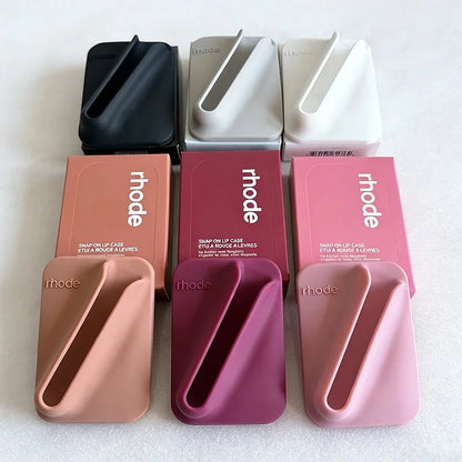 Rhode Magnetic Snap-On Lip Gloss Holder Phone Case for iPhone 17 16 15 Pro Max