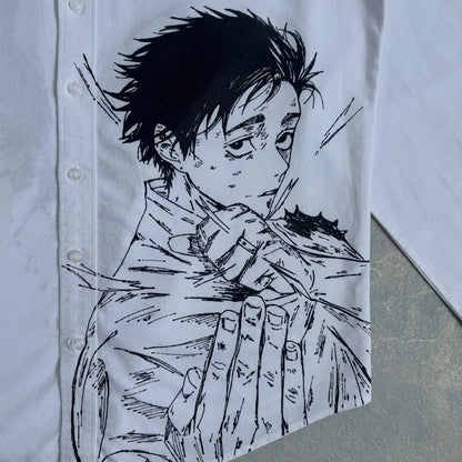 Jujutsu Kaisen Rika Graphic Long Sleeve Shirt – Harajuku Streetwear