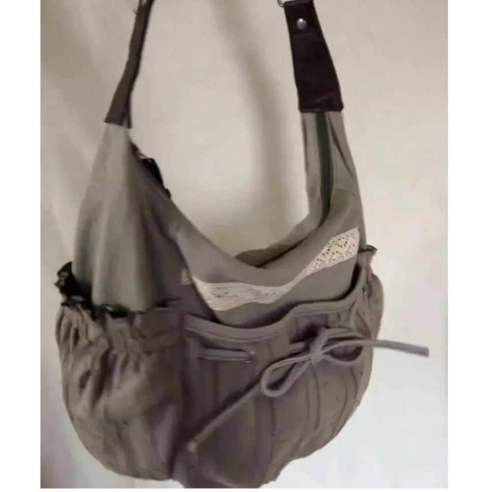 Sweet Cool Bow Canvas Shoulder Bags