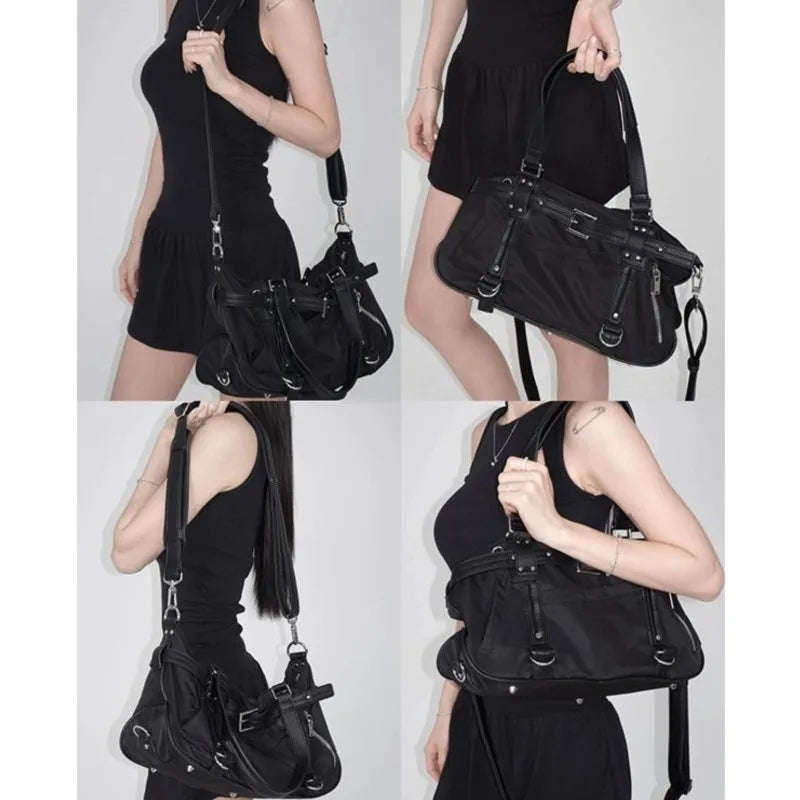 Harajuku Leopard Print Y2k Shoulder Bags