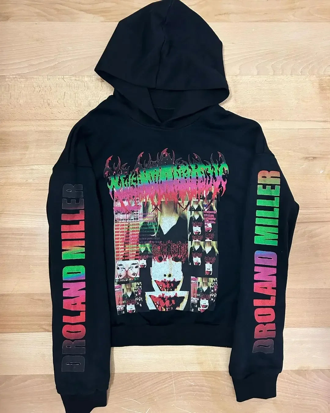 Gothic Graphic Hoodie Women Harajuku Goth Streetwear Sweatshirt