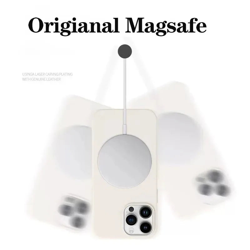 Liquid Silicone MagSafe Case for iPhone 17 16 15 14 13 12 Series