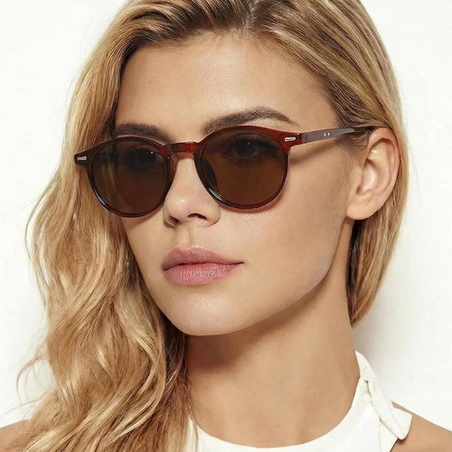 Round Retro Sunglasses for Women – Vintage Punk Designer Shades