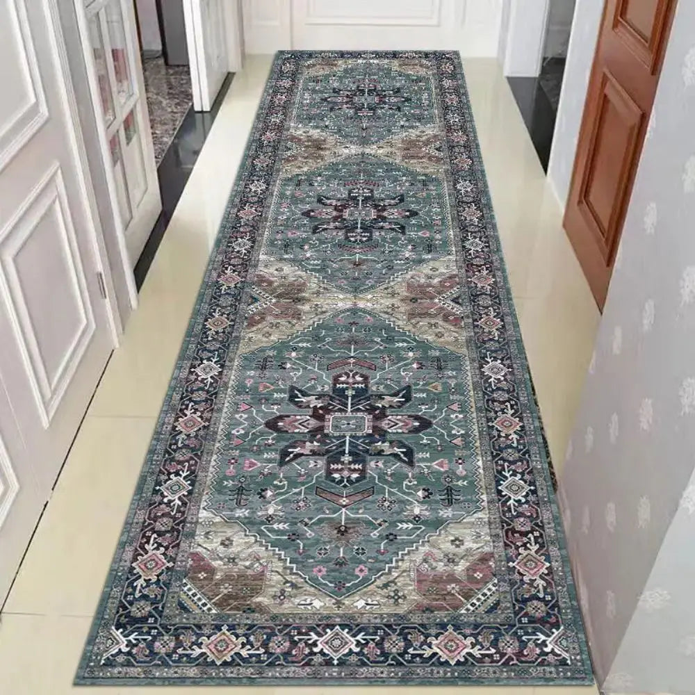Vikama Retro Kitchen Hallway Runner Rugs Sofa Cushion Bedroom Bedside Floor Mat Non-Slip Washable