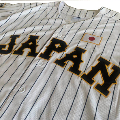 Ohtani #16 Japan Baseball Jersey – Embroidered Pinstripe Sportswear