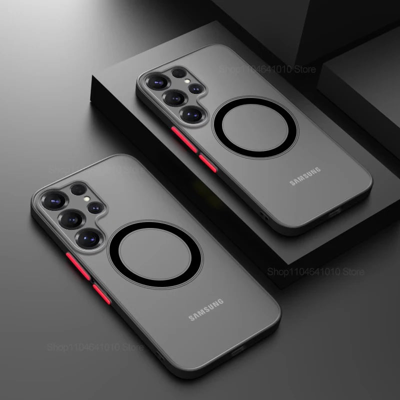 Samsung Galaxy Magnetic Matte Case – Wireless Charging Compatible