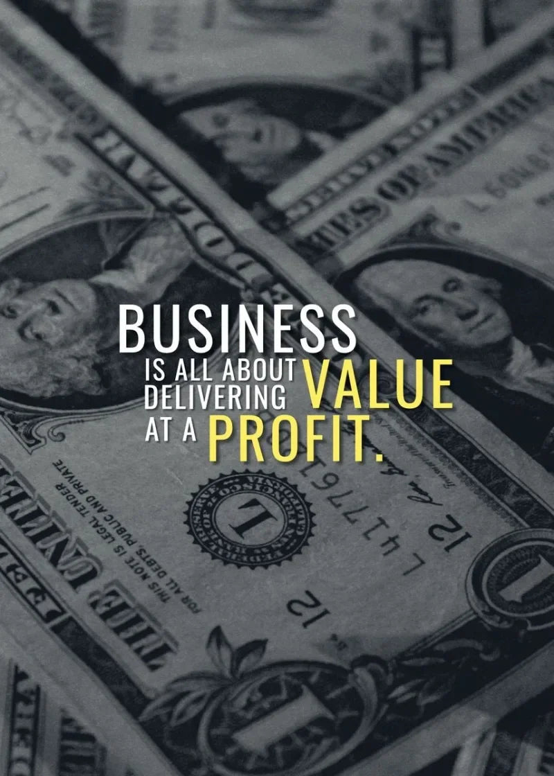 Money Wall Art Poster – Motivational Wealth Canvas Print