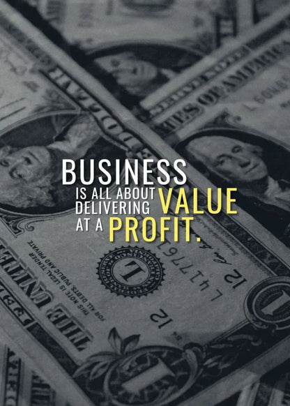 Money Wall Art Poster – Motivational Wealth Canvas Print
