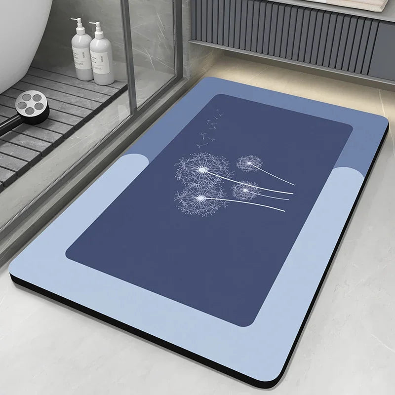 Diatomaceous Earth Bath Mat – Quick-Dry Non-Slip Bathroom Rug