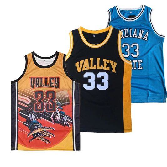 Bird #33 Larry Bird Basketball Jersey – Indiana State & Valley