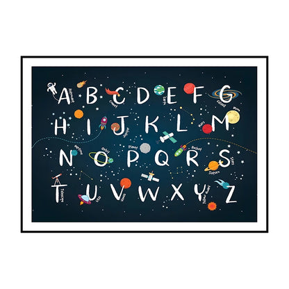 Dinosaur Alphabet Poster – Kids ABC Wall Art Print